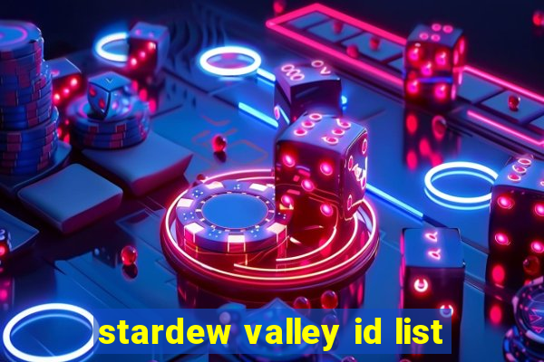 stardew valley id list